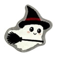 thumbnail image 1 of Twfbrm Halloween Ghost Shaped Bathroom Rugs, 18x28 Inch Water Absorbent Bath Mat with Non-Slip Backing, Decorative Entryway Carpet for Home, Bedroom, Halloween Decoration, 1 of 6