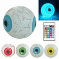 thumbnail image 1 of Twfbrm Halloween Inflatable Eyeball, 24" Giant 4D Eye Balls Balloon with Build-in LED Lights, 16 Static Color & 4 Dynamic Modes, Blow Up Scary Hanging Ornaments Halloween Decorations for Yard Garden, 1 of 10