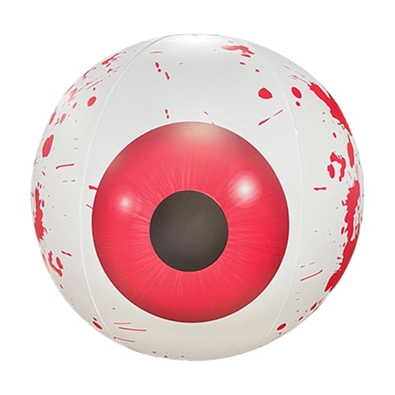 Twfbrm Halloween Inflatable Eyeball, 24" Giant PVC 4D Round Blow Up Eye Balls Balloon, Reusable Scary Tree Hanging Ornaments Haunted-Houses Decorative Prop Halloween Decorations for Yard Garden Lawn