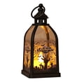 thumbnail image 1 of Twfbrm Halloween LED Lantern Lights, Halloween Decorations Gothic Decorative Hanging Lantern with Electronic Candle, Battery Operated Vintage Candle Lantern for Indoor Outdoor Party, 1 of 7