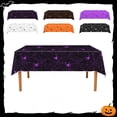 thumbnail image 1 of Twfbrm Halloween Tablecloth, Halloween Decorations 54x108 Inch Disposable Plastic Spider Web Table Cover, Waterproof Wipeable Rectangle Decorative Table Cloth for Birthday Dining Party Supplies, 1 of 7