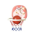 thumbnail image 1 of Twfbrm Indoor Basketball Hoop Set for Kids, Adjustable Height Basketball Hoop with Ball and Air Pump, Foldable Wall Mounted Hanging Basketball Hoop Interactive Sports Toys for Home Office Patio, 1 of 7