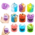 thumbnail image 1 of Twfbrm Jelly Cube Clear Slime, Soft and Stretchy Crunchy Slime Toys with Cute Charms & Add-ins, Non-Sticky Stress Relief Sensory Fidget Toy, DIY Crystal Slime Party Favor Gifts for Girls and Boys, 1 of 7