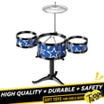 thumbnail image 1 of Twfbrm Kids Drum Set, Jazz Drum Kit for Toddler Toys 5 Drums with Stool Pedal Percussion Musical Instruments Drum Toy Birthday Early Education Xmas Gift Toys for 2 3 4 5 Year Old Girls Boys, 1 of 8