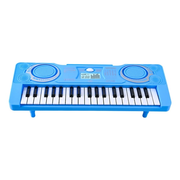 Twfbrm Kids Piano Keyboard, 37 Keys Electronic Piano for Kids Portable Multi-Function Musical Instruments Birthday Educational Gift Toddle Toys for 3 4 5 6 7 Year Boys Girls Children on Clearance-Blue