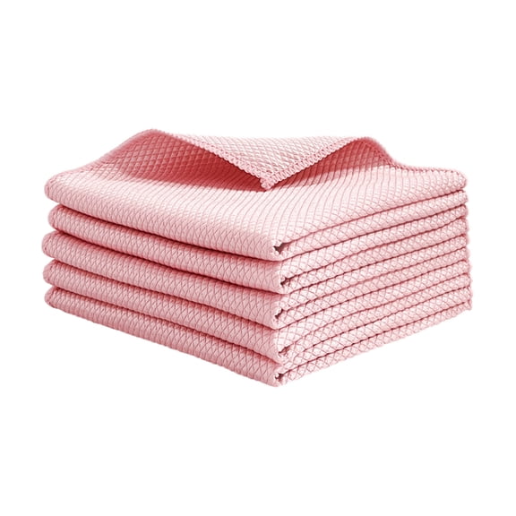 Twfbrm Microfiber Kitchen Towels, 12x12 inch Quick Drying Cotton Waffle Weave Dish Towels, Ultra Soft & Highly Absorbent Dust Rags All-Purpose Reusable Cleaning Cloth for Kitchen Bathroom(1 Pack)