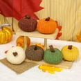 thumbnail image 1 of Twfbrm Mini Crochet Pumpkins, Fall Decorations for Home 2" Handmade Knitted Pumpkins Pendants, Thanksgiving Pumpkin Hanging Ornaments Farmhouse Decorative Fabric Pumpkins for Tiered Tray, Mantel, 1 of 9