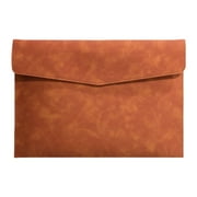 Twfbrm PU Leather File Folder, A4 Letter Size Envelopes File Organizer with Magnetic Closure, Waterproof Reusable File Paper Holder Portfolio Filing Envelope Document Storage Bag Office Supplies