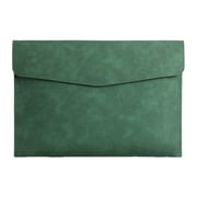 Twfbrm PU Leather File Folder, A4 Letter Size Envelopes File Organizer with Magnetic Closure, Waterproof Reusable File Paper Holder Portfolio Filing Envelope Document Storage Bag Office Supplies