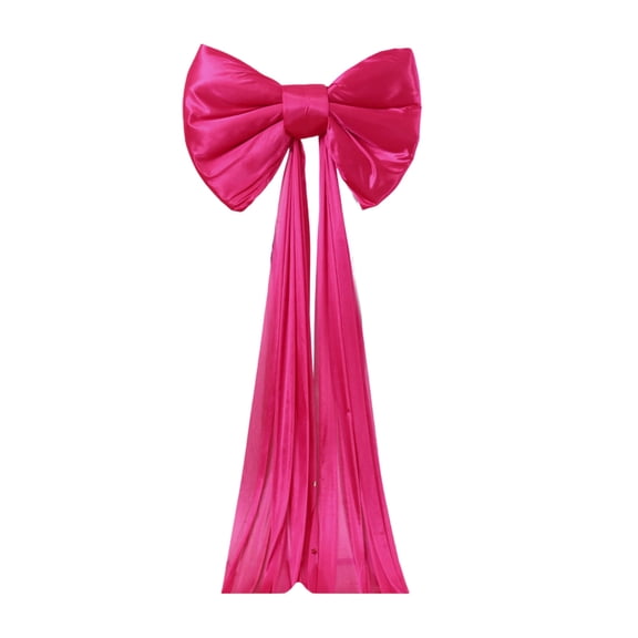 Twfbrm Pink Giant Bows Decorations, 20"×15" Large Bows for Party Decorations Wedding Backdrop Decorations, Lace Bows for Wall Decor Backdrop Room Decorations Christmas Tree Bows
