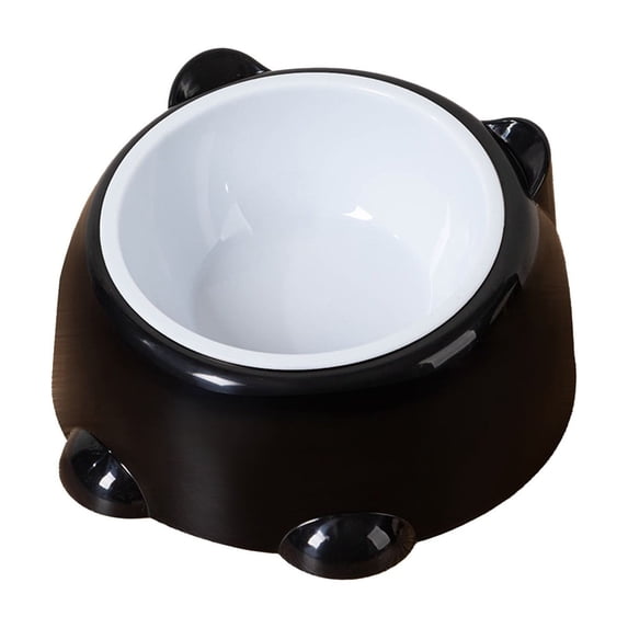 Twfbrm Plastic Cat Food Bowl, 15°Tilted Elevated Cat Bowls BPA-Free Food Water Bowls with Anti-Spill Design, Anti Vomiting, Whisker & Neck Fatigue Pet Feeder Dish for Cats and Small Dogs