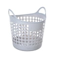 thumbnail image 1 of Twfbrm Plastic Laundry Basket, 12x16 Inch Portable Breathable Laundry Hamper with Handles, Ventilation Durable Storage Container Organizer for Bedroom, Apartment, Dorm, Home, Laundry Room, 1 of 6