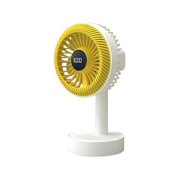 Twfbrm Portable Desktop Electric Fan, USB Rechargeable Mini Table Fan, 360°Rotation Ultra Quiet Personal Desk Fan for Home Office Bedroom Dorm Stroller Camping