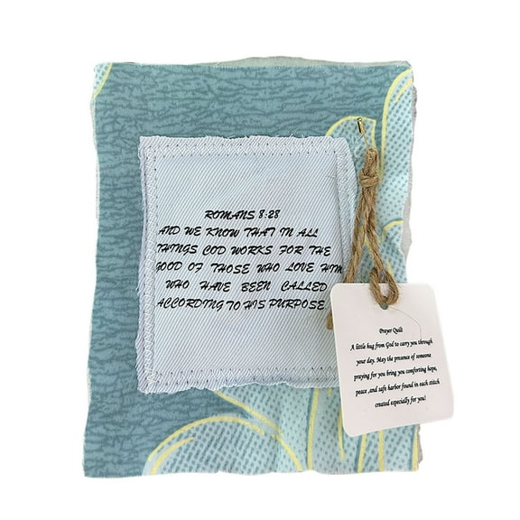 Twfbrm Prayer Quilt with Cross Inside, Prayer Quilt Squares, Handmade Sew Individually Colorful Quilts, Symbolism Poems Quilts, Gifts for Yourself Friend Family