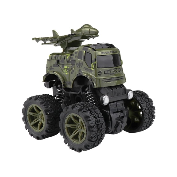 Twfbrm Pull Back Toy Car Four-Wheel Drive-Country Play Vehicles Pull Back Dinosaur Car Inertial Friction Power Spring Car