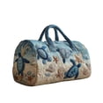 thumbnail image 1 of Twfbrm Quilted Duffle Bag, Beach Style Turtle Pattern Embroidered Weekender Bag with Handle, Large Capacity Luggage Bag Lightweight Carry On Tote & Gym Bag Travel Overnight Bag for Women Men, 1 of 6