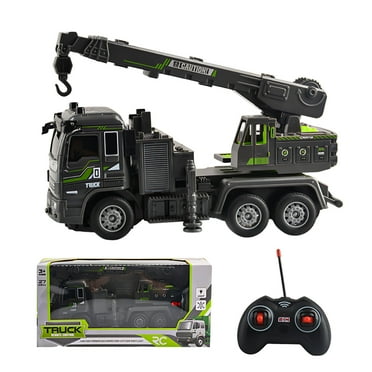Twfbrm Remote Control Excavator and Dump Truck Toy Set - RC Construction Vehicles Toy with Barricades, Present for Toddlers 3-12 year Boys Girls