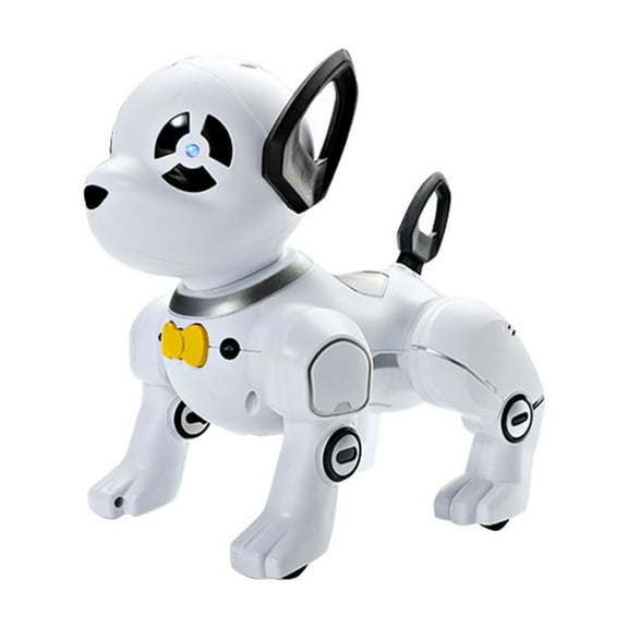 Twfbrm Remote Control Robot Dog Toy, Programmable Interactive & Smart Dancing Robots for Kids 5 and up, RC Stunt Toy Dog with Sound LED Eyes, Electronic Pets Toys Robotic Dogs for Kids Gifts