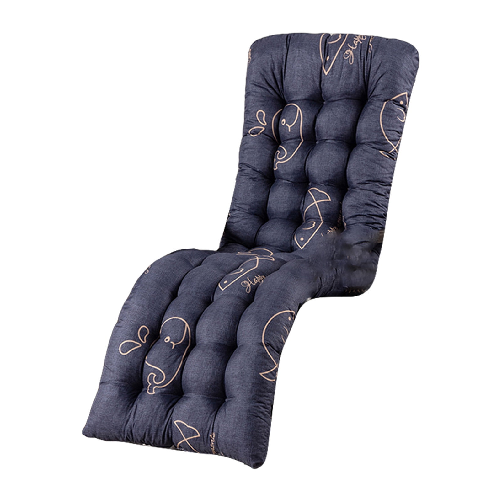 Twfbrm Rocking Lounge Patio Chair Cushion Outdoor, Soft Memory Foam Patio Lounge Chair Cushion for Indoor Outdoor Furniture, Thickened Sofa Replacement Long Chair Cushion 61"x19"