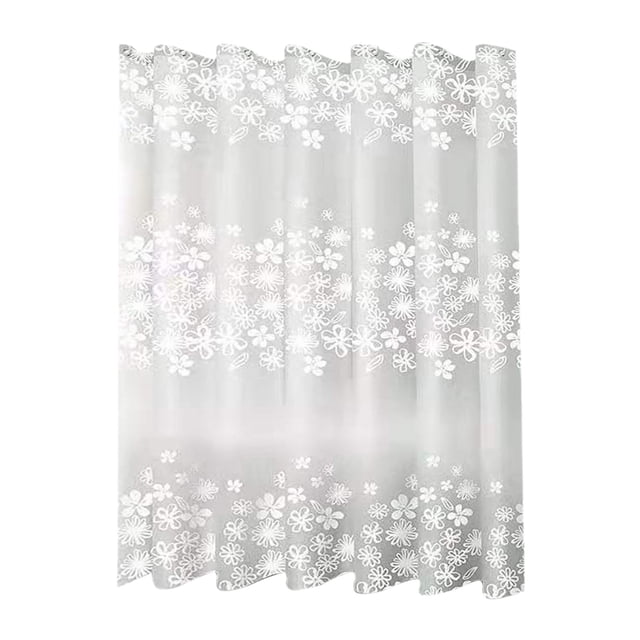 Twfbrm Shower Curtain Liner Clear Plastic Shower Curtain Liners 70" X 70" with 12 Hook, Water Resistant Bathroom Curtains Rust Resistant Grommets Weighted Bottom Hem Machine Washable