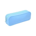 thumbnail image 1 of Twfbrm Silicone Pencil Case, Large Capacity Pencil Pouch with Zipper, Aesthetic Stationery Organizer Waterproof Pen Holder Portable Travel Cosmetic Storage Bag Office Supplies, Sky Blue, 1 of 9