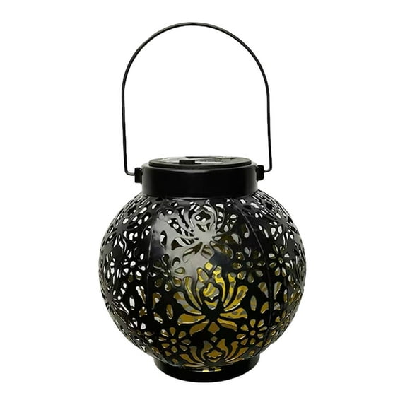 Twfbrm Solar Lanterns Outdoor Waterproof, Patio Solar Lights Outdoor, Garden Decor Hanging Metal Lantern, Garden Lights for Yard/ Patio/Porch/Lawn, Mothers Day Gifts