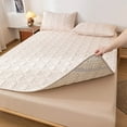 thumbnail image 1 of Twfbrm Textured Mattress Protector Queen Size, Cotton Quilted Mattress Pad Cover with Elastic Straps, Non-Slip Rubber Backing, Soft Breathable Mattress Topper Machine Washable Bedding for All Season, 1 of 6