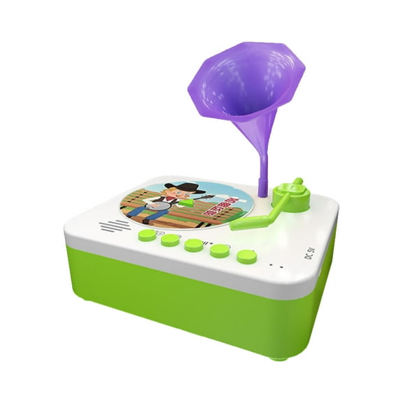 Twfbrm Toddler Phonograph with 96 Cards, Kids Record Player, Story & Music Player, Toddler Music Player, Educational Phonograph for Boys and Girls Age 3+, Kids Toys for Early Learning