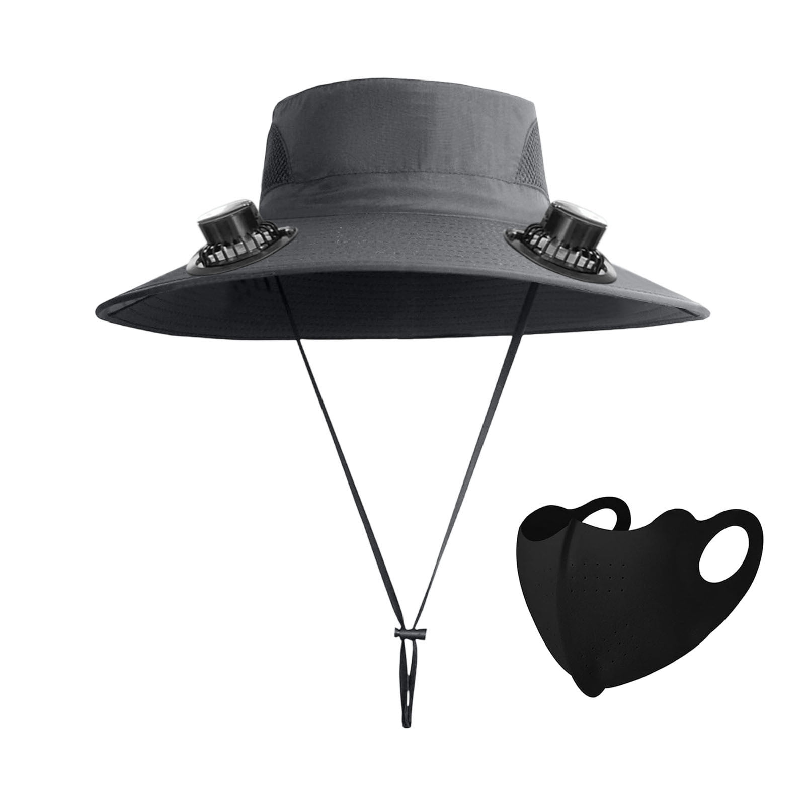 EMEM UPF 50+ Sun Hat With Detachable Neck Flap & Face Cover - Lightweight, Quick-Dry For Fishing, Hiking