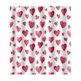 thumbnail image 1 of Twfbrm Valentine's Day Heart Shower Curtain, Romantic Falling Red Hearts Fabric Bathroom Curtain with Hooks Set, Valentines Bathroom Decor Waterproof Fabric Bath Curtains Home Decorations, 1 of 6