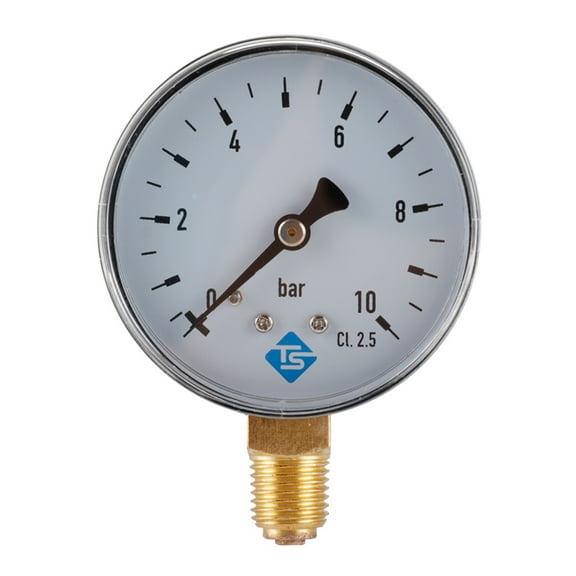 TwhqxjCN 1/4 Inch Manometer 0-10 Compressed Air Pressure Gauge Oil Measurement Hydraulic Pressure Tester