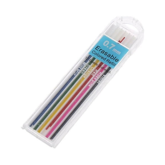 TwhqxjCN 1 Box 0.7mm Colored Mechanical Pencil Refill Lead Erasable Student Stationary