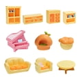 thumbnail image 1 of 10Piece Miniature Living Room Furniture Figurines Set Realistic Resins Sofa Table Cabinets Ornaments for Home Decoration, 1 of 9
