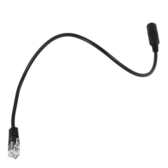 Lightweight 3.5mm plugs plugs to RJ9 Phone headsets to for Phone Adapter Cable 3.5mm Earphone to RJ9 Phone Adapter