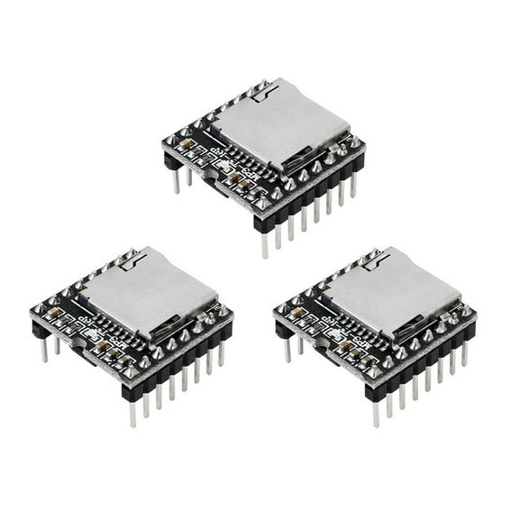 3Pcs For DFPlayer Small MP3 Player Module TF Card U Disk DFPlayer Module MP3 Voice Development Board Small MP3 Player Module