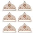 thumbnail image 1 of TwhqxjCN 6pcs Macrames Woven Rope Wood Chips with Hole for Christmas Tree Decorations Unfinished Wood Slices Ornaments, 1 of 4