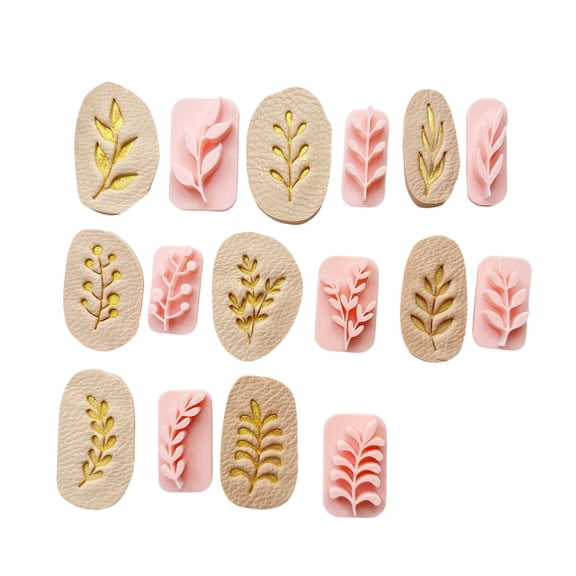 TwhqxjCN 8pcs Sophisticated Craft Earring Craft Set Soft Clay Leaf Molds for Creative Jewelry Making and Artistic Designs