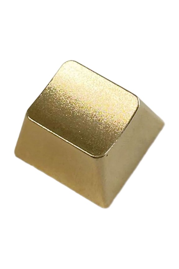 Alloy Keycap in Matte Gold Finish for Mechanical Keyboards Long Service Life