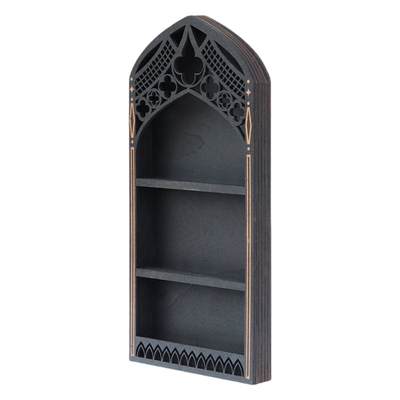 Versatile French Multi Layer Shelf For Crystal Mineral Agates Decorations Easy To Assemble Multi Tiers Wooden Shelf