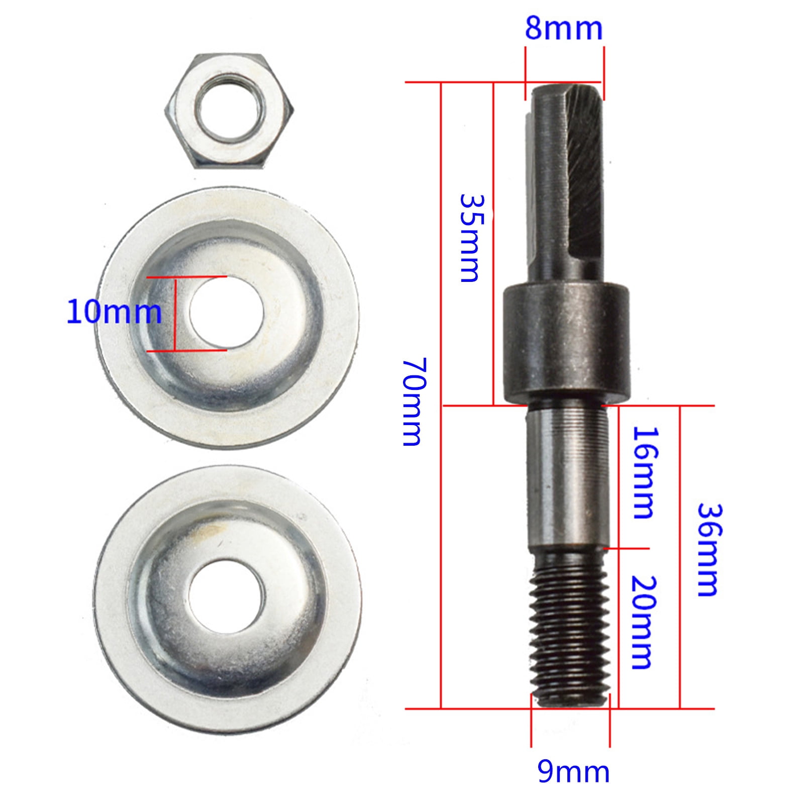 TwhqxjCN Electric Drill Conversion Rod Spindle Adapter Steel for ...