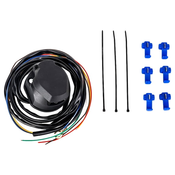 TwhqxjCN Enhanced 7 Pin Trailer Light Plug Socket Adapter Cable Wiring Harness Connector Wire for Reliabled Electrical Connection