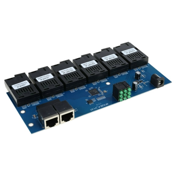 TwhqxjCN Fast Ethernet 10/100M Ethernet Switches Fiber 6 Port 20KM 2 Fast Erhetnet Fiber Switches