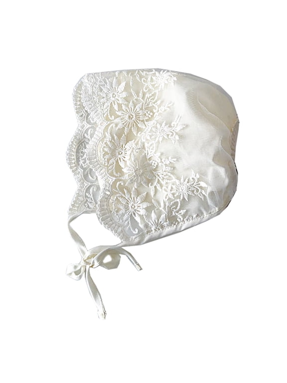 Lace Newborn Baby Hat Cute Cotton Kids Baby Girl Princess Infant Toddler Breathable Bonnet r for Sun Hat Gift Cotton