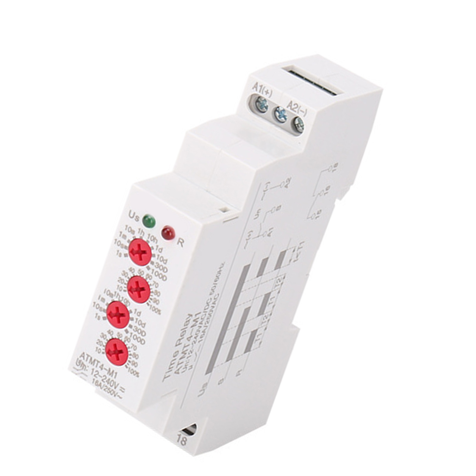 TwhqxjCN Multifunctional Time Delay Relaying 10 Functions DIN Rails ...
