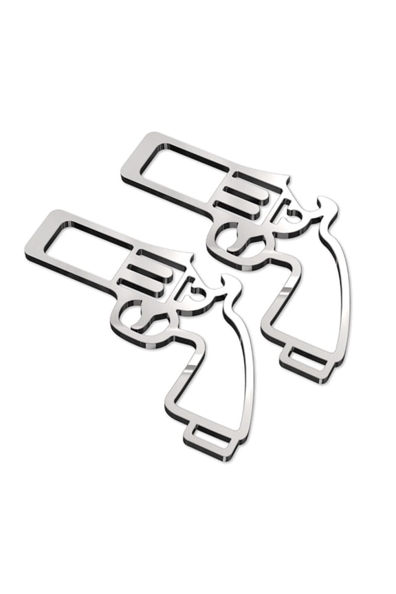 Pack Of 2 Seatbelt Alarm Silencers with Build In Bottle Opener Keychain Small Designs Vehicle Seatbelt Buckles Insert