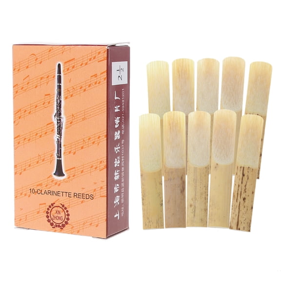 TwhqxjCN Pack of 10 Pieces Clarinet s, Strength 2.5, Traditional Flat Clarinet s, Clarinet Bamboo s Bamboo