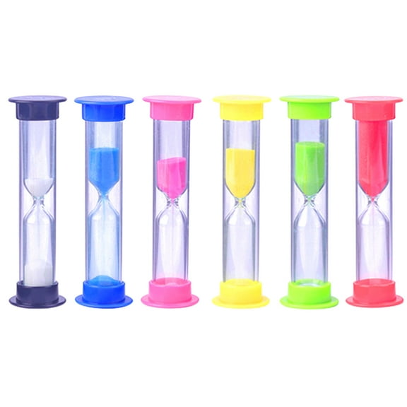 TwhqxjCN Sand Timer 6Pc Colorful Sandglasses Sand Clock to 10Minute Precise Timing for Cooking, Workouts