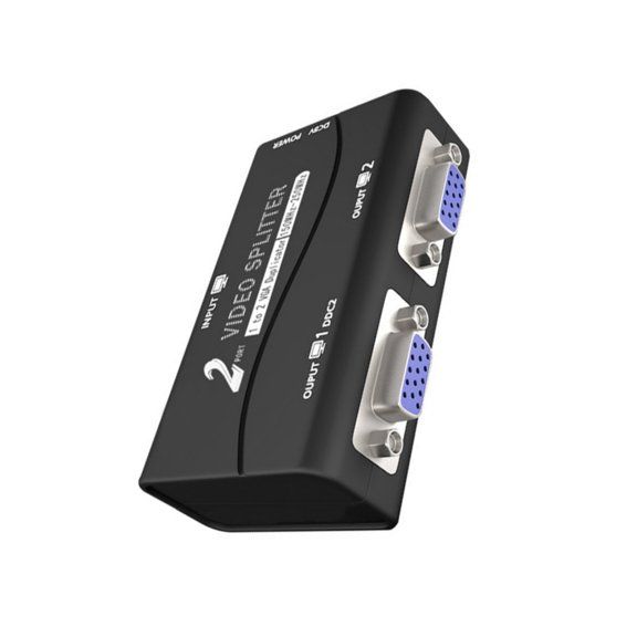 TwhqxjCN VGA Video Splitter 1 In 2Out VGA Splitter Amplifier Box for Computer Display with High Resolution Up to 1920x1440