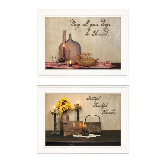 TrendyDecor4U Twice Blessed Collection By Susie Boyer Framed Print VBOY390-226G