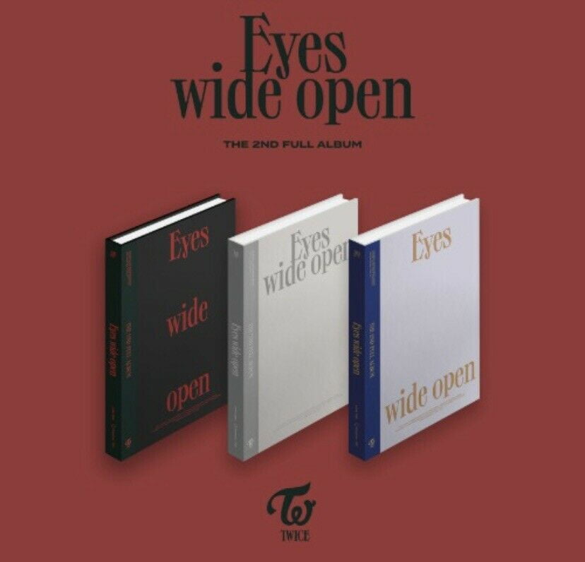 Twice - Eyes Wide Open (Random Cover) (incl. 88pg Photobook, Message Card,Lyric Folded Poster, DIY Sticker + 5pc Photocard) - Music & Performance - CD
